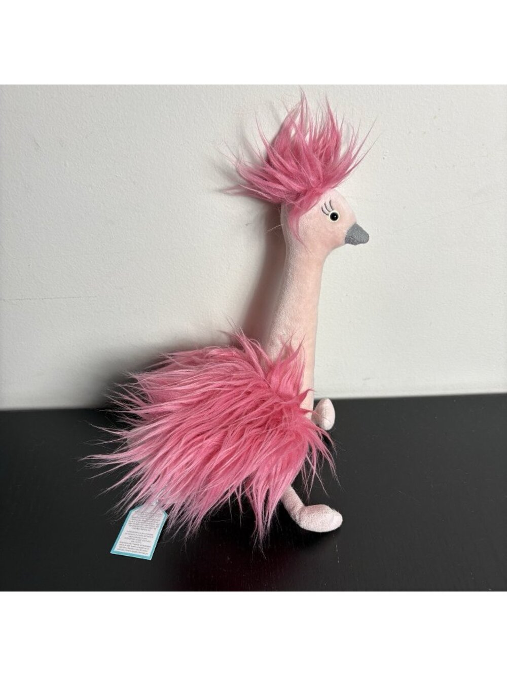JELLYCAT Pink Plush Fou Fou Ostrich 15" Stuffed Animal
